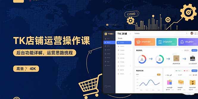 TK店铺运营实操课：后台功能详解，商品上架流程，运营思路拆解-出门会