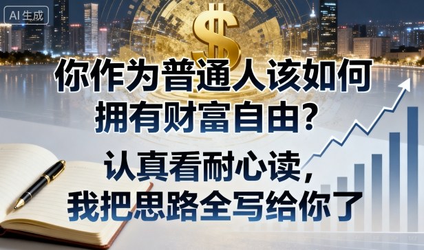 付费文章：你作为普通人该如何拥有财富自由？认真看耐心读，我把思路全写给你了-出门会